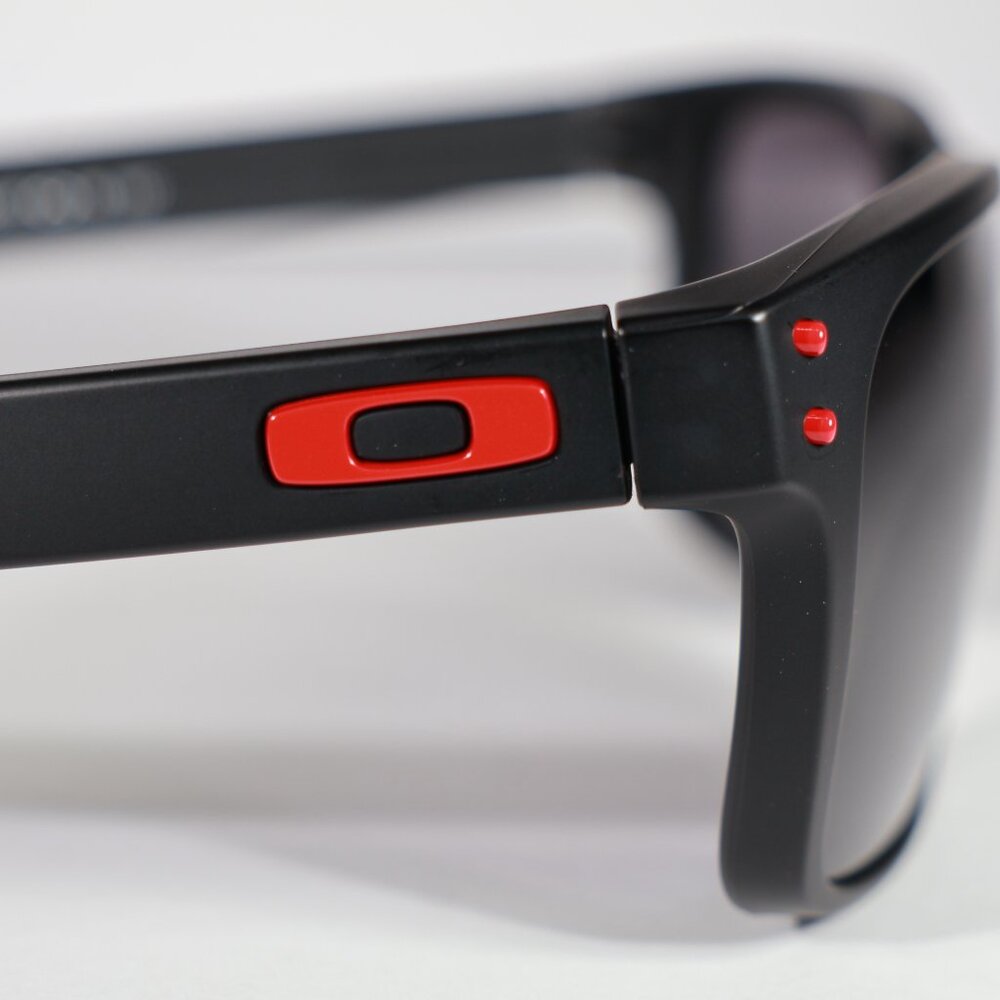 Oakley Holbrook Matte Black Prizm Grey Sunglasses+Red FiRE LEnses Polarized Reva - Picture 8 of 13